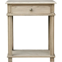 Manto Poplar Wood Bedside Table Colour: Natural Wood