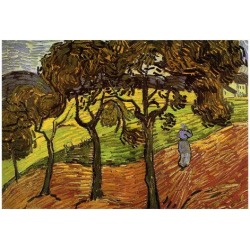 Poster: Vincent Van Gogh Landscape with Trees and Figures Art Print Po found on Bargain Bro from Allposters.com for USD $7.59