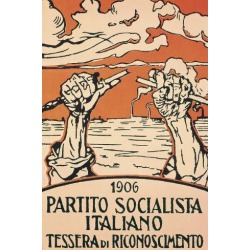 Giclee Print: Membership Card for Italian Socialist Party, 1906, Italy: 18x12in