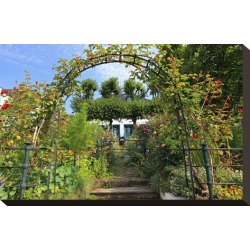 Stretched Canvas Print: Garden with Country House in the Urban District of Blankenese, Hamburg, Germany: 10x15in found on Bargain Bro Philippines from Art.com for $95.00