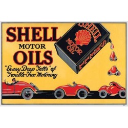 Art Print: Shell Motor Oils-Every Drop: 18x24in