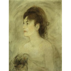 Giclee Print: Jeune Femme Decolletee, 1882 by Edouard Manet: 12x9in found on Bargain Bro from Art.com for USD $19.00