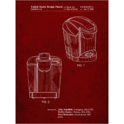 Giclee Print: PP905-Burgundy Keurig Coffee Brewer Patent Poster by Cole Borders: 24x18in