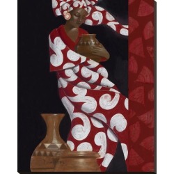 Stretched Canvas Print: Beauty with Vase by Joadoor: 37x29in found on Bargain Bro from Art.com for USD $148.20