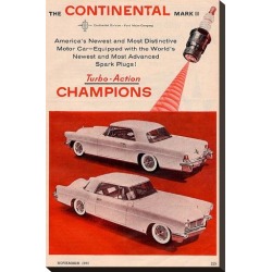 Stretched Canvas Print: Lincoln1956 Continental Markii: 22x15in found on Bargain Bro Philippines from Art.com for $125.00