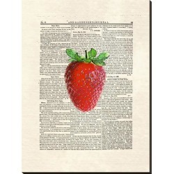 Stretched Canvas Print: Strawberry by Matt Dinniman: 44x33in found on Bargain Bro from Art.com for USD $121.60