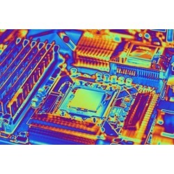 Photographic Print: Computer Motherboard with Core I7 CPU by PASIEKA: 18x12in