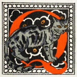 Giclee Print: C' for Cat by Georges Barbier: 16x16in found on Bargain Bro from Art.com for USD $19.00