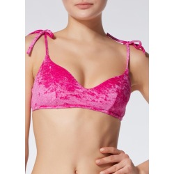 Top Biquíni Top Veludo Monica - Rosa P