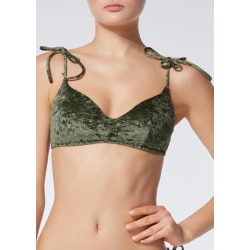 Top Biquíni Top Veludo Monica - Verde P
