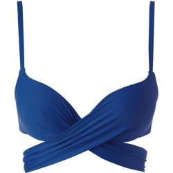 Top Biquíni Push Up Cruzado Indonesia - Azul P