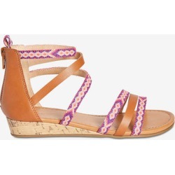 Joe Fresh Kid Girls' Wedge Sandals, Tan (Size 5)