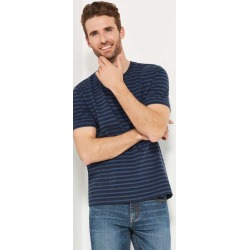 Joe Fresh Men's Stripe Tee, Navy (Size XS)