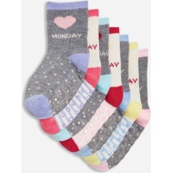 Joe Fresh Baby Girls' 7 Pack Socks, Multi (Size 0-12)