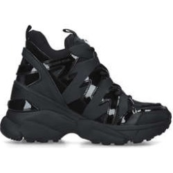Michael Michael Kors Issa Trainer - Black Chunky High Top Trainers