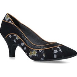 Womens Daphne Mid Heel Courts Ruby Shoo Black, 7 UK