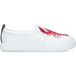 Kurt Geiger London Claude - Kids White Slip On Lobster Trainers