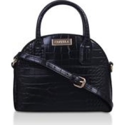 Womens Carvela Mini Jen Kettle Toteblack Croc Mini Tote Bag, No Size