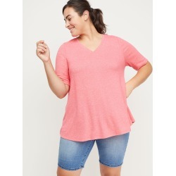 Lane Bryant Women's Softest Touch Swing Top 22/24 Cabo Coral