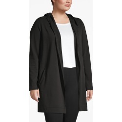 Lane Bryant Women's Active Open-Front Hoodie 22/24 Black
