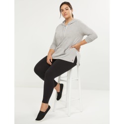 Lane Bryant Women's Livi Active French Terry Hoodie 22/24 Heather Gray