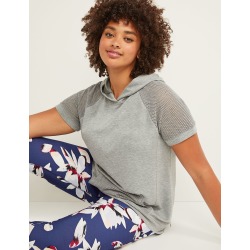 Lane Bryant Women's Livi Active French Terry Hoodie 22/24 Grey