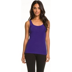 Le Chateau Womens - Knit Scoop Neck Tank Top in Violet Size XS Polyester