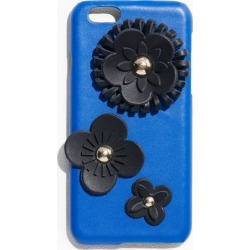 Leather Flower iPhone 5 Case - Blue