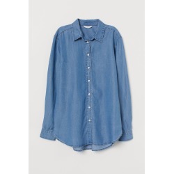 H & M - Lyocell Shirt - Blue