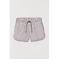 H & M - Short Patterned Swim Shorts - Red