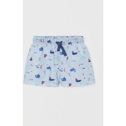 H & M - Patterned Swim Shorts - Blue