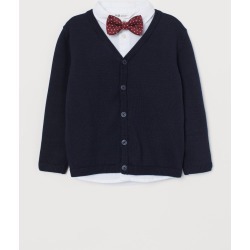 H & M - Shirt and Cardigan - Blue