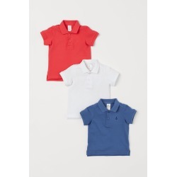 H & M - 3-pack Polo Shirts - Blue