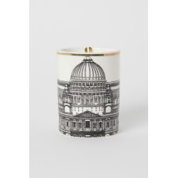 H & M - Scented Candle in Holder - White