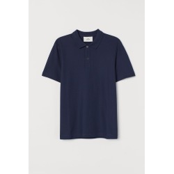 H & M - Cotton Polo Shirt - Blue