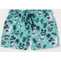 H & M - Patterned Swim Shorts - Green