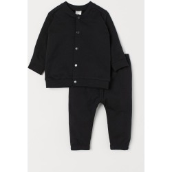 H & M - Cardigan and Pants - Black