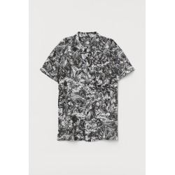 H & M - Patterned Shirt - White