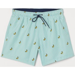 H & M - Printed Swim Shorts - Green