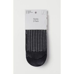 H & M - 2-pack Socks - Black