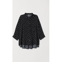 H & M - Wide-cut Shirt - Black