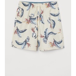 H & M - Patterned Swim Shorts - Orange