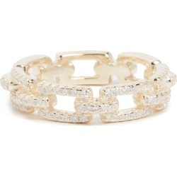 Adina's Jewel Pave Box Link Ring Gold 6 found on Bargain Bro Philippines from Shopbop AU/APAC for $55.97