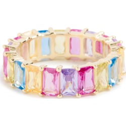 Adina's Jewel Pastel Baguette Eternity Band Gold 8 found on Bargain Bro Philippines from Shopbop AU/APAC for $94.57