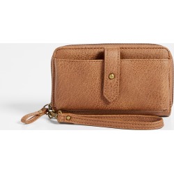 Faux Leather Phone Case Wristlet