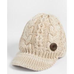 Cable Knit Cabbie Hat