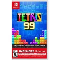 Tetris 99 + 12 Month Nintendo Switch Online Individual Membership forNintendo Switch