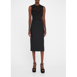 Lace-Bodice Bow-Front Pencil Dress found on MODAPINS