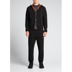 Men's Double-Knit Cashmere Zip Hoodie found on MODAPINS