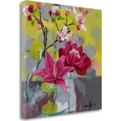 25x25 Apple Blossom Trio By Jennifer Rasmusson - Print Canvas Fabric Multi-Color